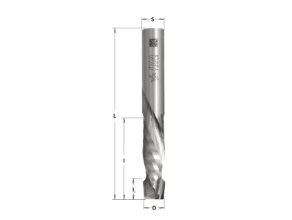 ITA Tools | Spirálová drážkovací fréza pozitiv/negativ ø 8mm/32mm Z2+2 SM01.08.032.080.08r